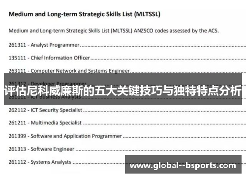 评估尼科威廉斯的五大关键技巧与独特特点分析